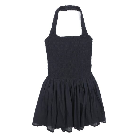 NEW Abercrombie Drop Waist Smocked Mini Dress Coquette Lolita 90s Y2k Soft Girl - Picture 1 of 7